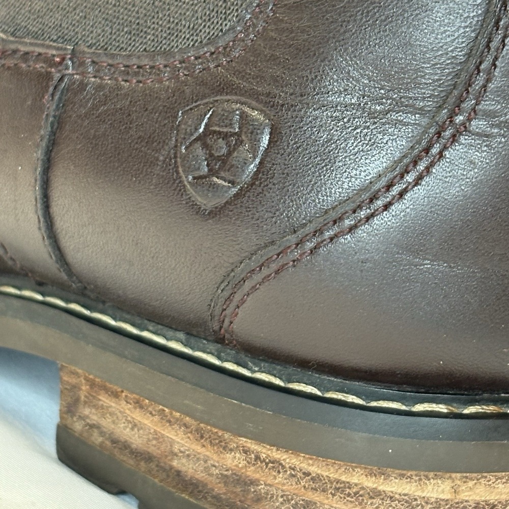 Ariat Wexford Waterproof Chelsea Boots Womens Size 9 B Brown Leather Pull On - Picture 16 of 16
